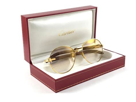 New Cartier Wood Bagatelle Round Gold and .